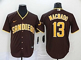 Padres 13 Manny Machado Brown Nike 2020 Cool Base Jersey,baseball caps,new era cap wholesale,wholesale hats